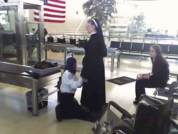 Muslim TSA agent frisks a Catholic nun at Detroit Metro airport